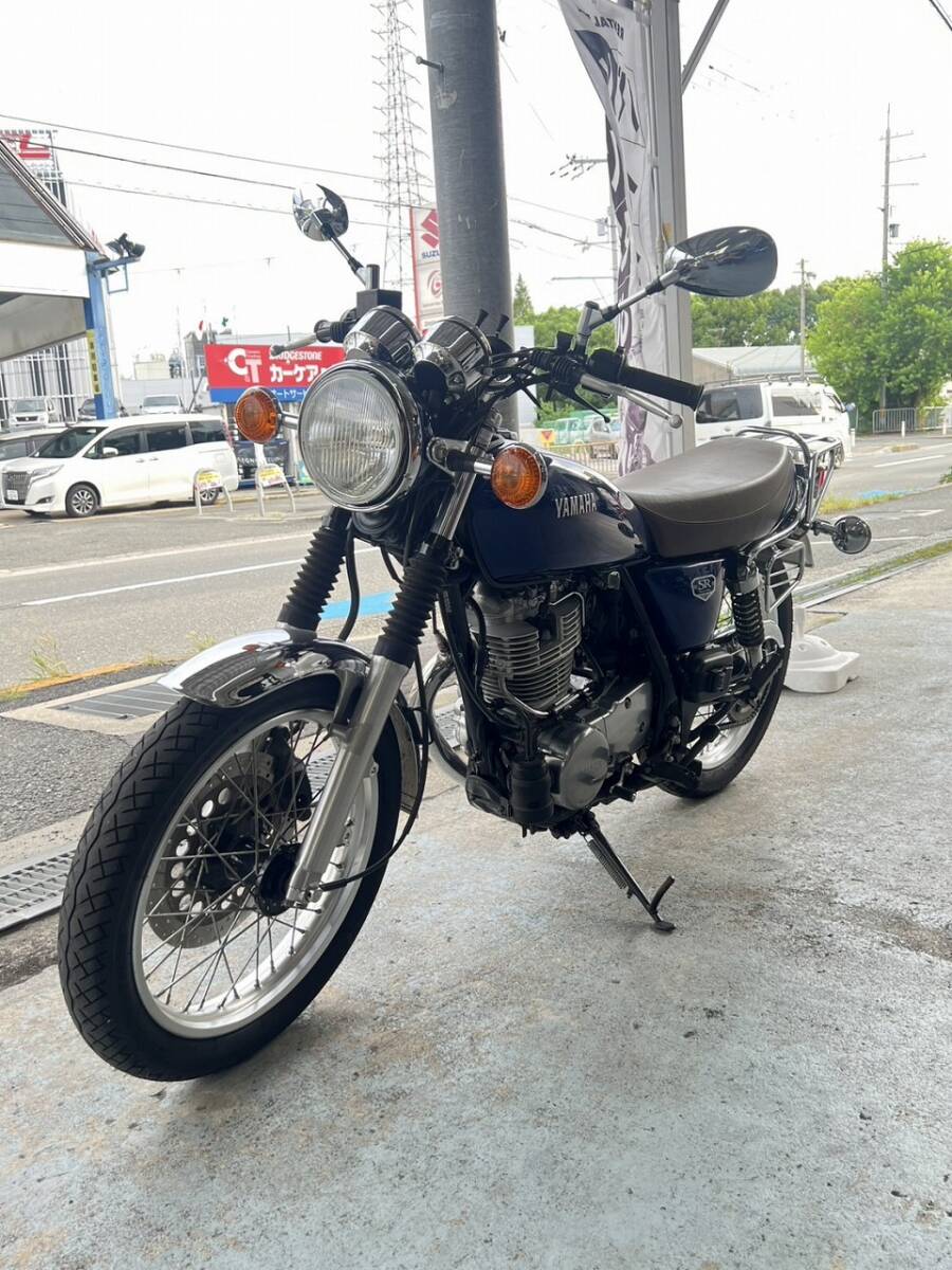 YAMAHA SR400(ブルー)9/19現在8131km 2021年式 遠方配送可能 現状販売 ※大阪から 二輪処エスペラント拍卖