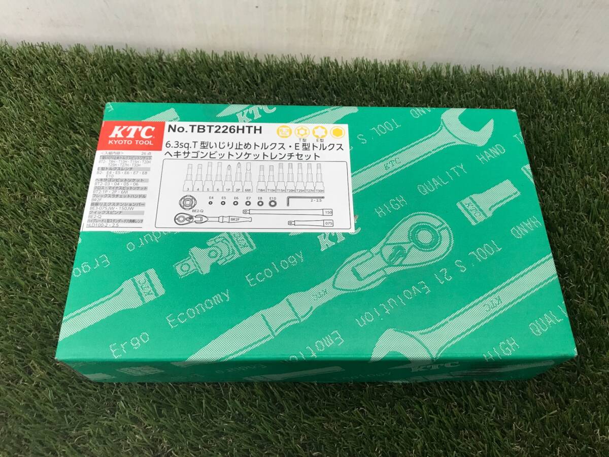 京都機械工具(KTC) 6.3sq.T型いじり止めトルクス・E型トルクスへヘキサゴンビットソケットレンチセット TBT226HTH拍卖