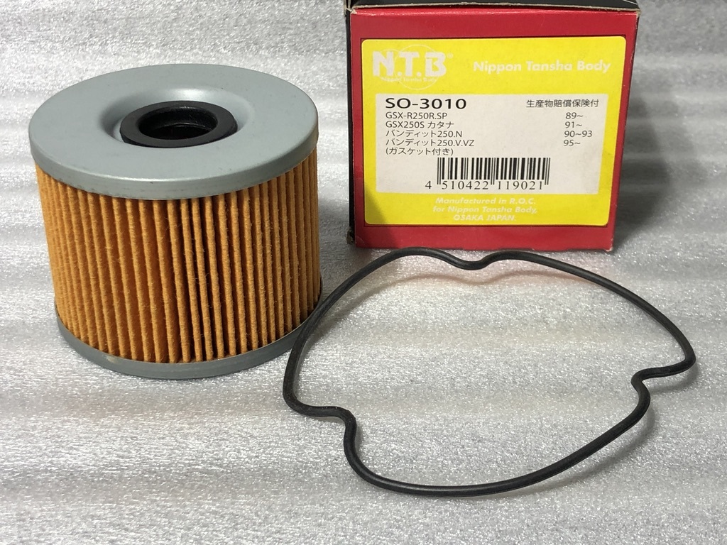 ★高品質NTB★ スズキ系 オイルエレメント SO-3010 純正互換 検)16510-06C00 バンディット250 GSX-250R カタナ 刀拍卖