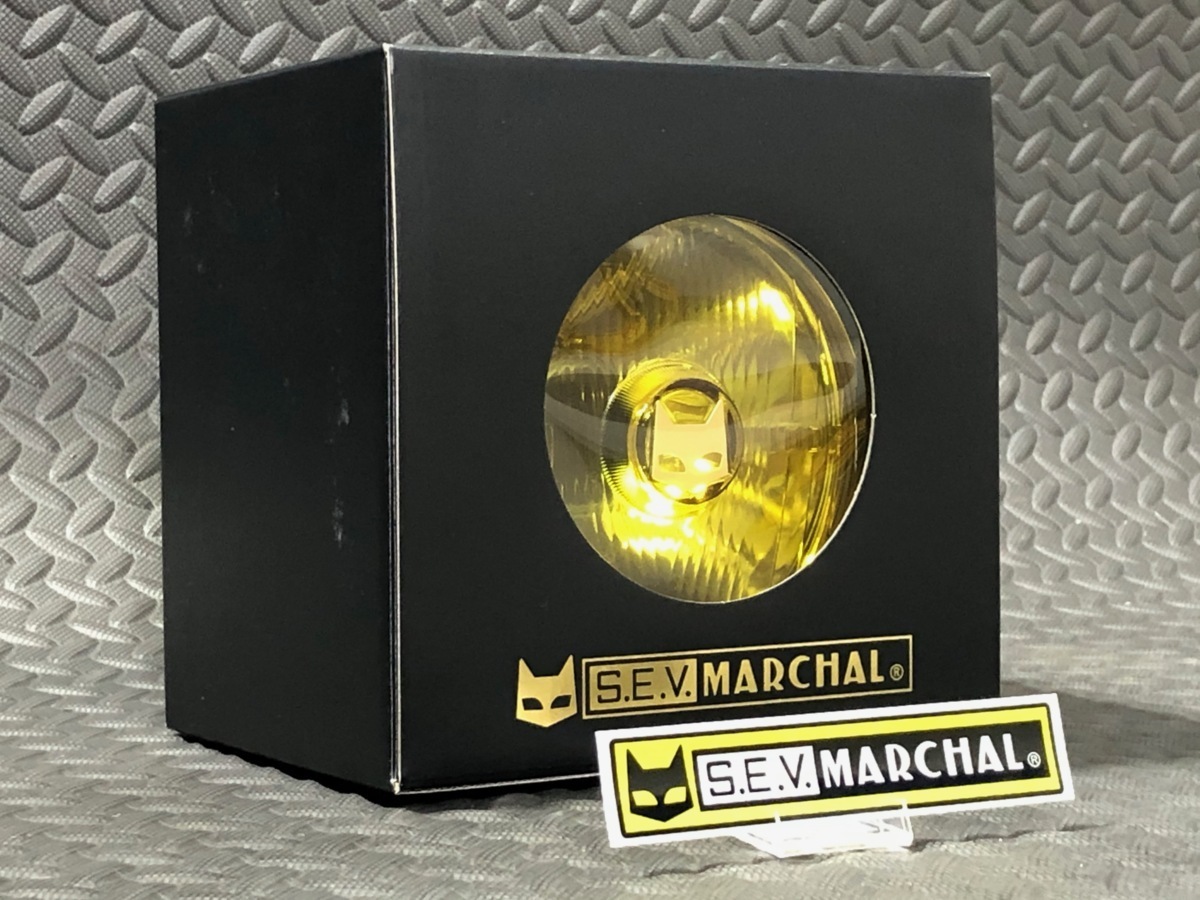 栃木発 ¥送料一律¥ ステッカー付!マーシャル SEV MARCHAL 819 ドライビングランプ ASSY イエローレンズ 検)130 Φ シビエ ルーカス モ拍卖