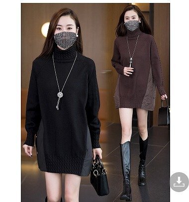 【大きいサイズL-5XL】ファッショントップス ブラウン/ブラック2色展開 XXL ブラック拍卖