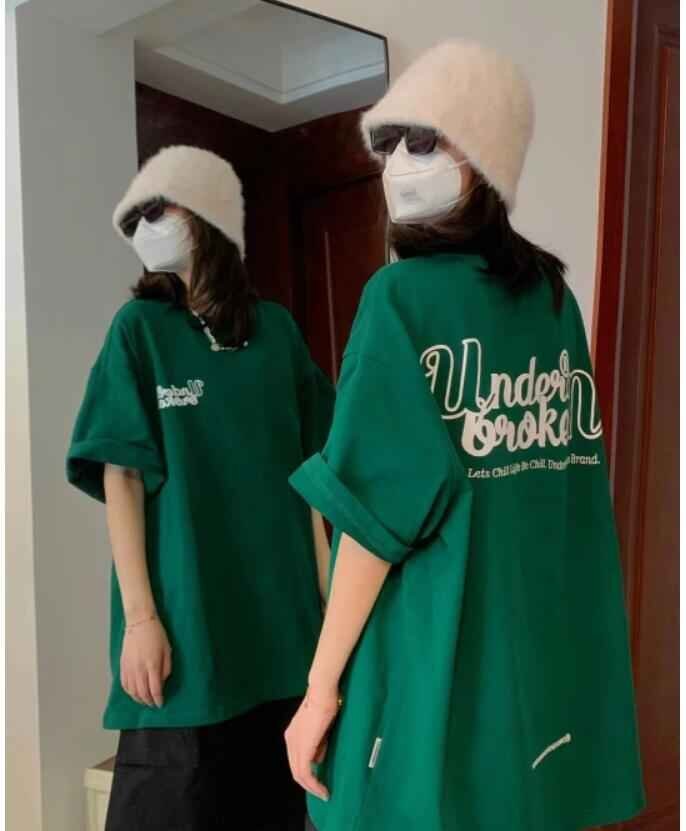 韓国風 レディース 半袖Tシャツ 新しい夏 気質 ファッションTシャツ XL ワンカラー拍卖