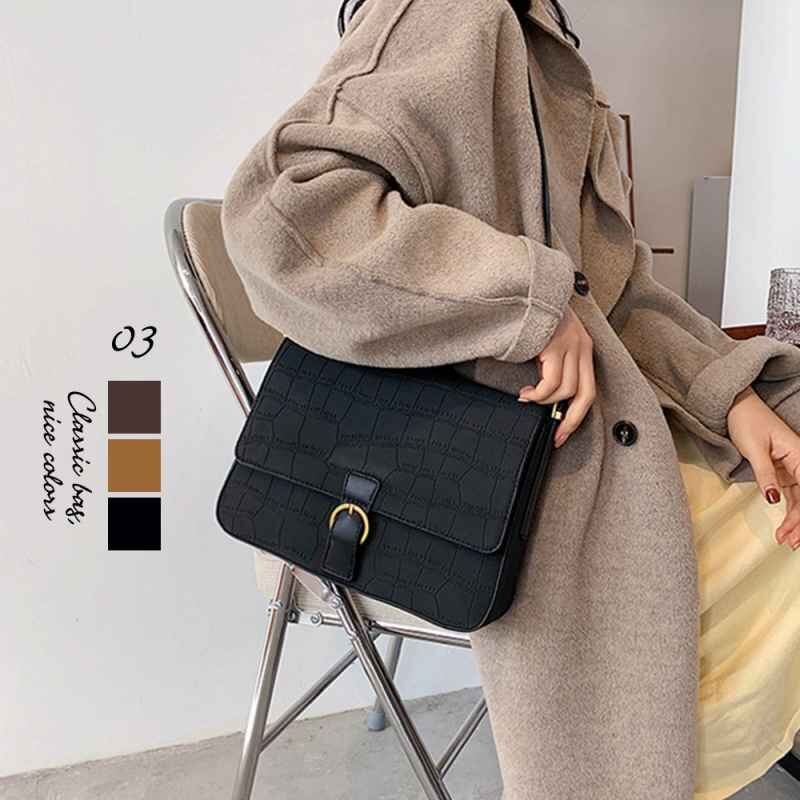 ショルダーバッグ レディース フェイクレザー 肩掛けバッグ PUレザー調 韓国 フリー ブラック拍卖