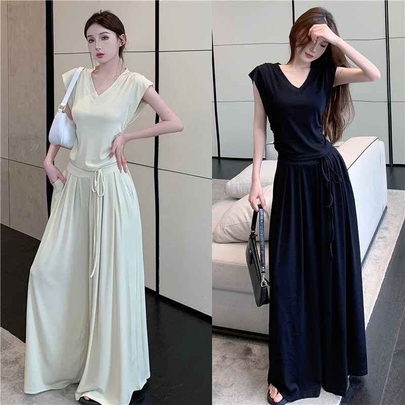 全2色 キュロット 切り替え 体型カバー 着痩せ フリル シンプル カジュアル L ブラック拍卖