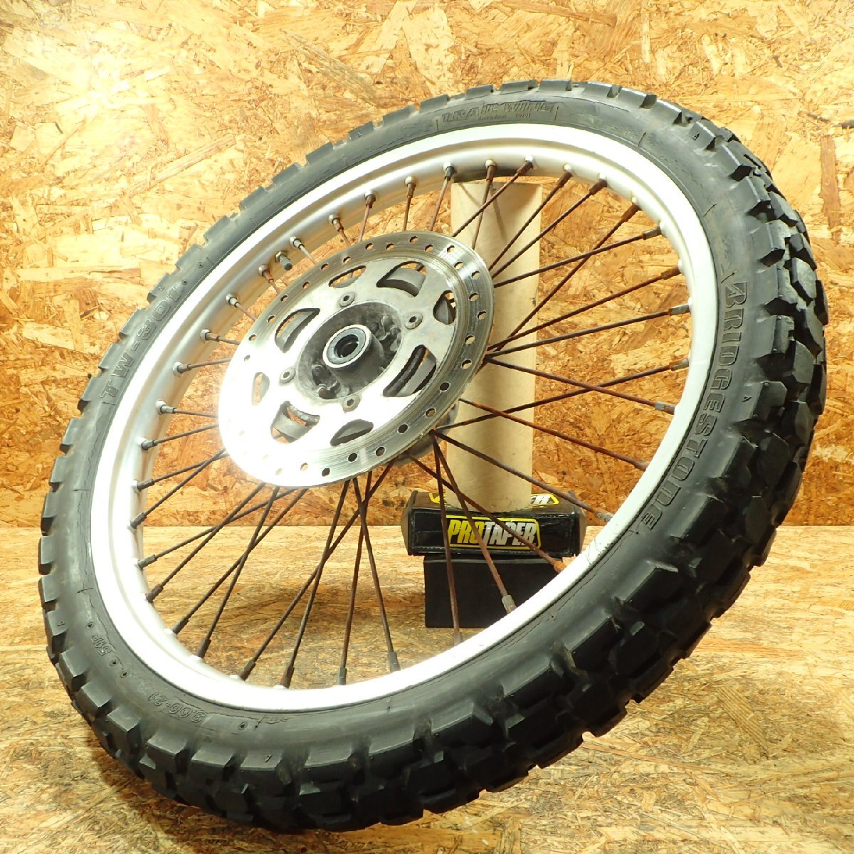 【送料Lサイズ】Kawasaki DX125A-0312** KDX125SR フロントホイール 21×1.60 専用動画あり 検.( 20259 20 寅405拍卖