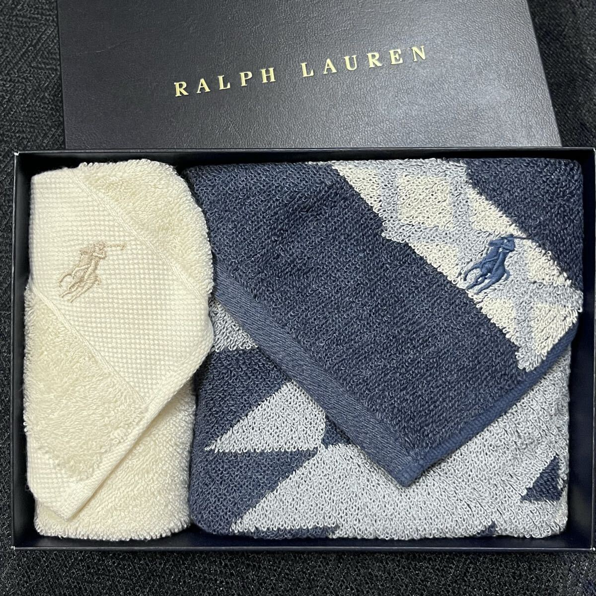 ラルフローレン タオルセット2枚** フェイスタオルウォッシュタオル** 新品 未使用** RALPH LAUREN 送料230円~拍卖