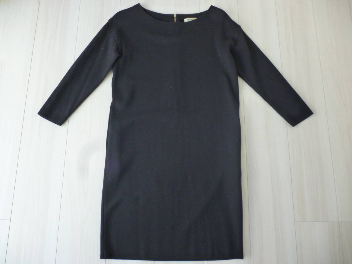 【NOLLEYS】ノーリーズ黒のウールワンピース★サイズ38★拍卖