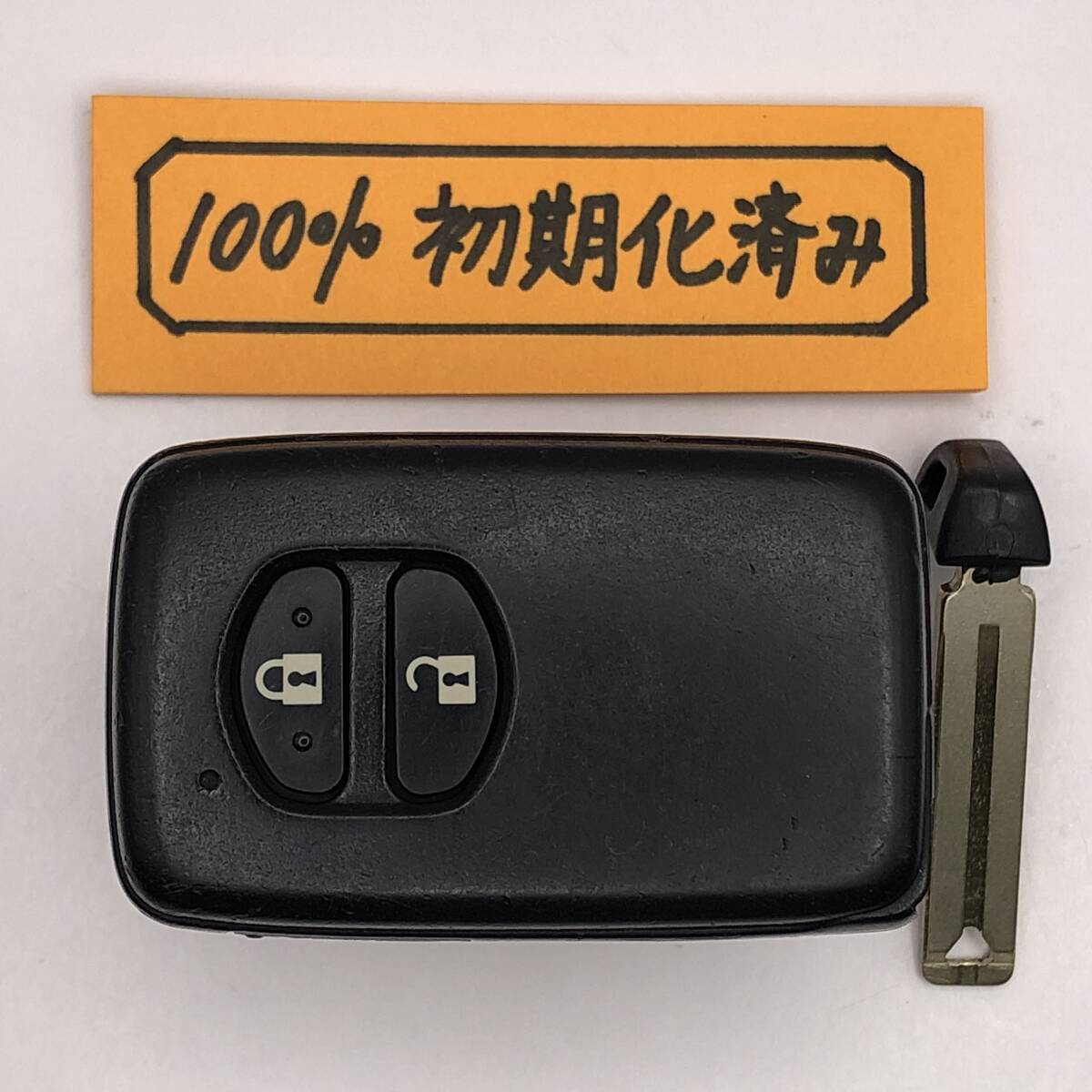 AP08 初期化済 トヨタ スマートキー アクア プリウス ヴィッツ 130 ウィッシュ ブランクキー 271451-5300 001YUA1033 14ADA-02拍卖