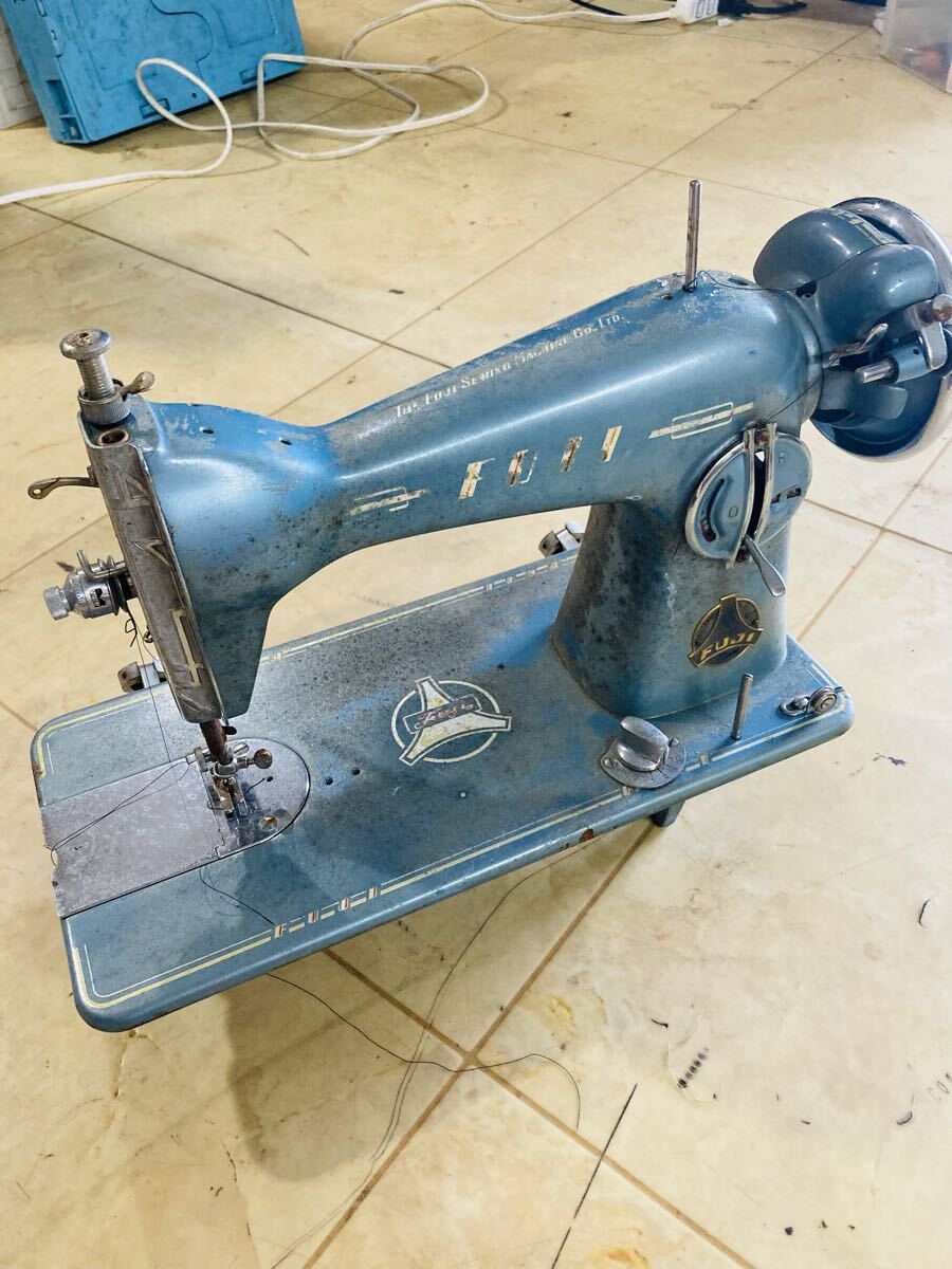 FUJI フジ アンティークミシン レトロミシン インテリア コレクション 現状品 昭和レトロ拍卖