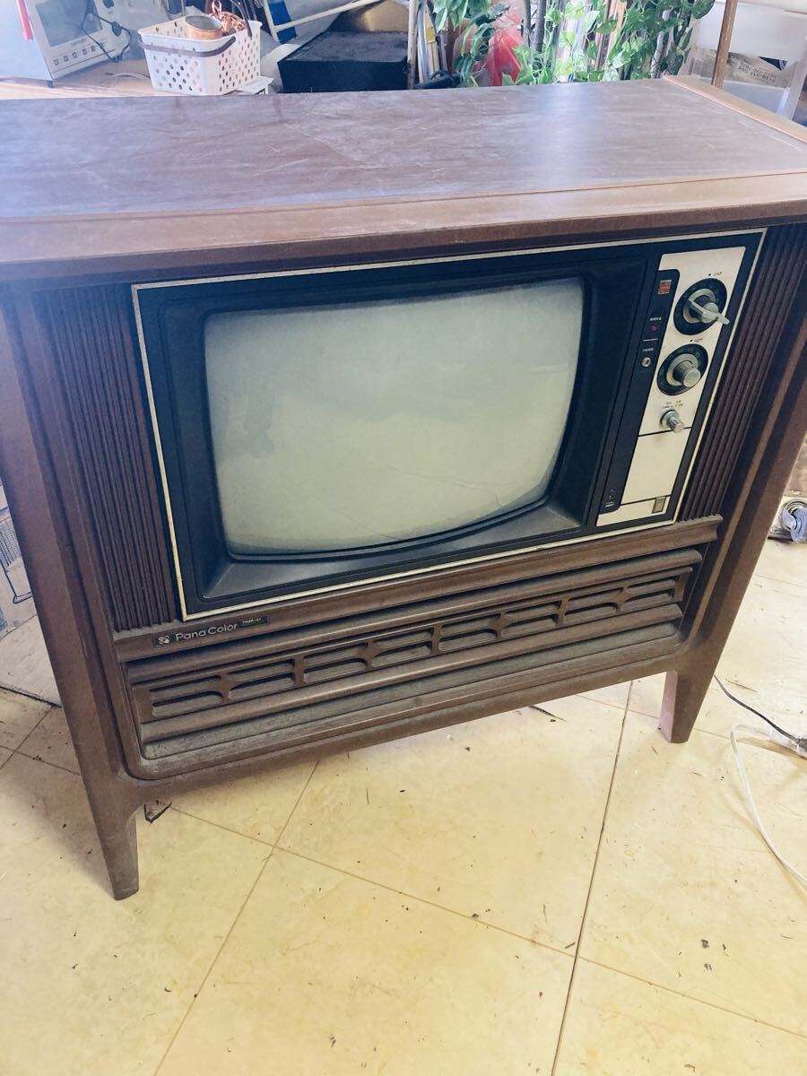 Pana Color パナカラー 現状品 昭和レトロ ブラウン管テレビ アンティーク パナソニック【引取希望】拍卖
