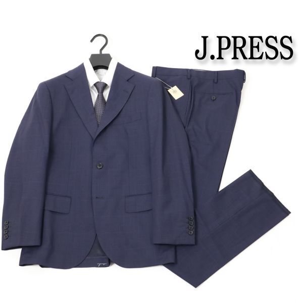 705 新品 ◇12.1万円 ジェイプレス Jプレス グレナカートチェック スーツ J.PRESS ビジネス ウール スーツ 38 A6拍卖