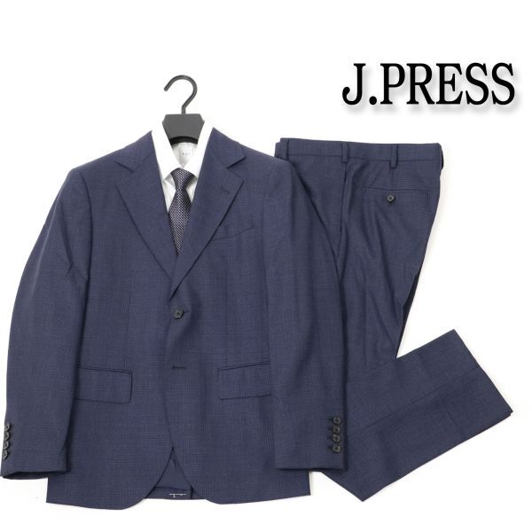 849 新品 ◆J.PRESS ジェイプレス Jプレス エッセンシャル ビジネス スーツ メンズ ウール スーツ 総裏 本切羽袖 A4拍卖