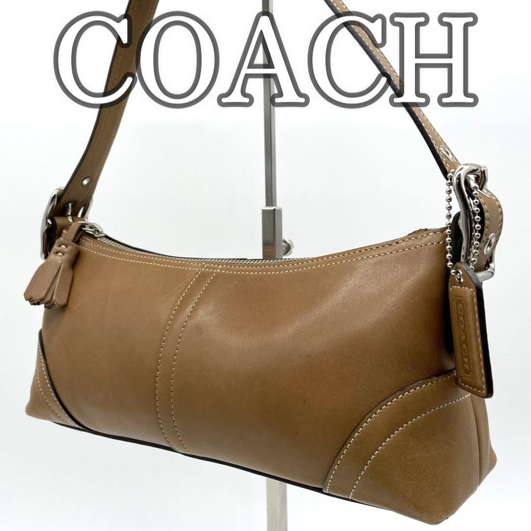 【Y2K】COACH コーチ ショルダーバッグ レザー ブラウン 2000s拍卖