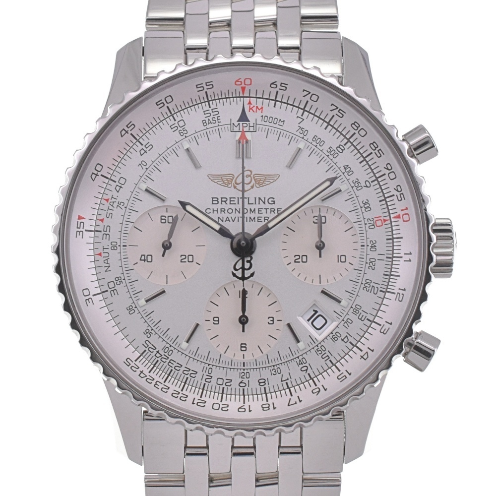 ブライトリング BREITLING A23322 ナビタイマー クロノグラフ デイト 自動巻き メンズ 美品 箱付き G#142266拍卖