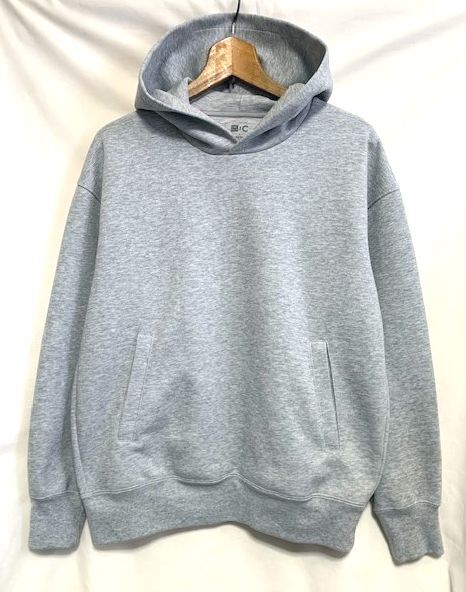 ★24AW 美品 UNIQLO:C ユニクロシー スウェット オーバーサイズ プルパーカ グレー S拍卖
