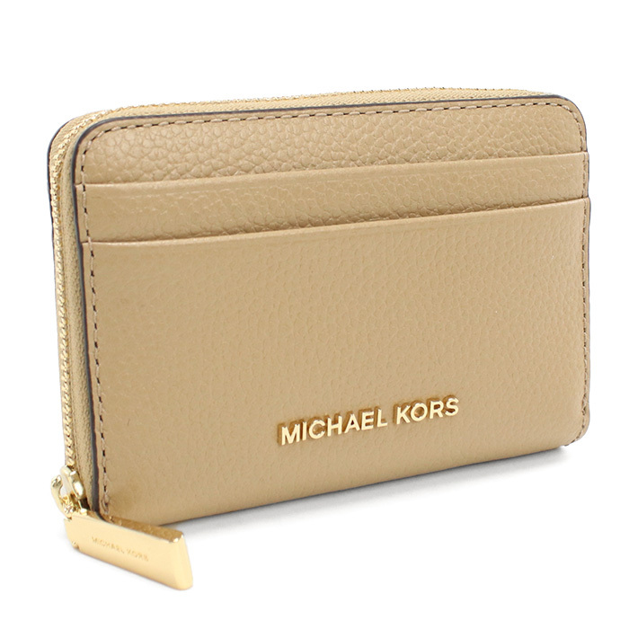 MICHAEL KORS マイケルコース 小銭入れ 32T4GJ6Z5L LEATHER 222 JET SET CHARM レディース ベージュ拍卖