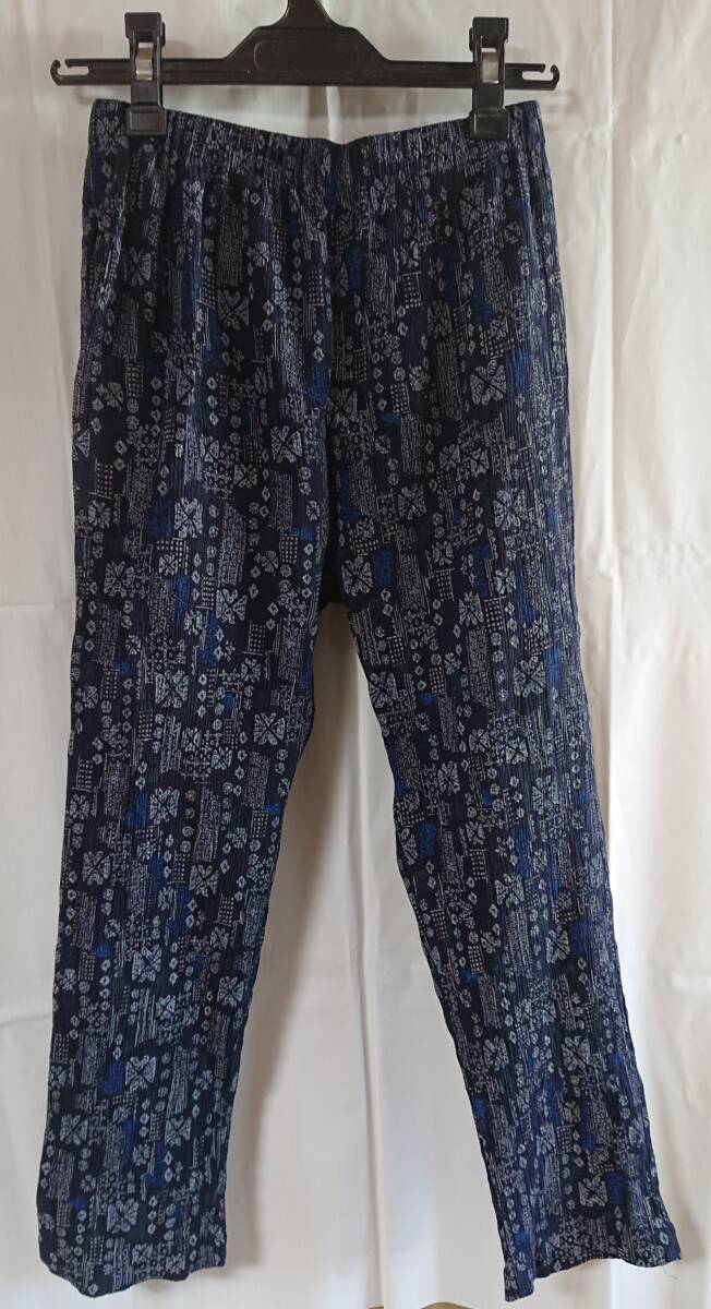 レディース パンツ ネイビーブルー サイズM ウエスト64~70 日本製拍卖