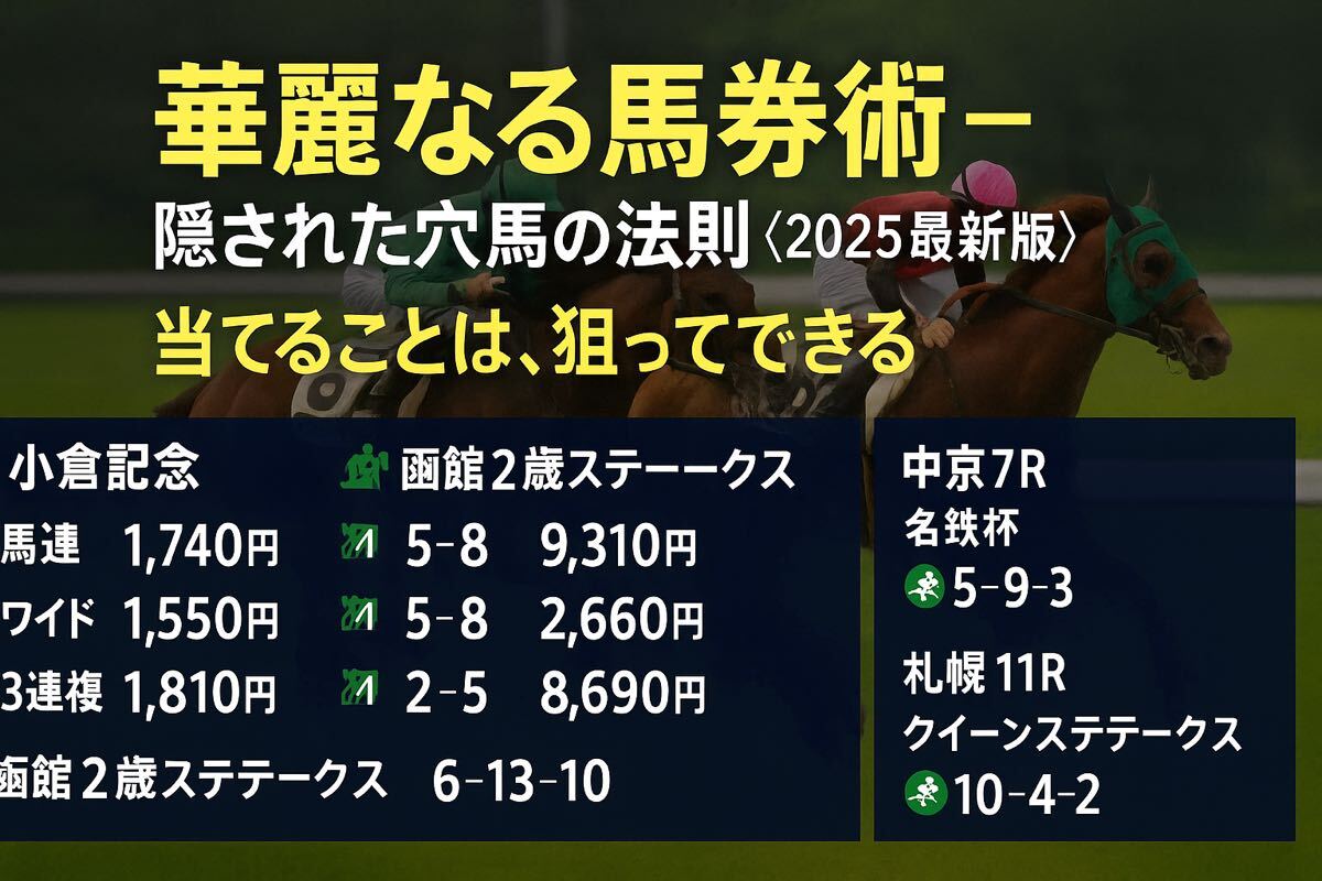 知ってる人だけが“当ててる”─ 華麗なる馬券術《2025最新版》 拍卖
