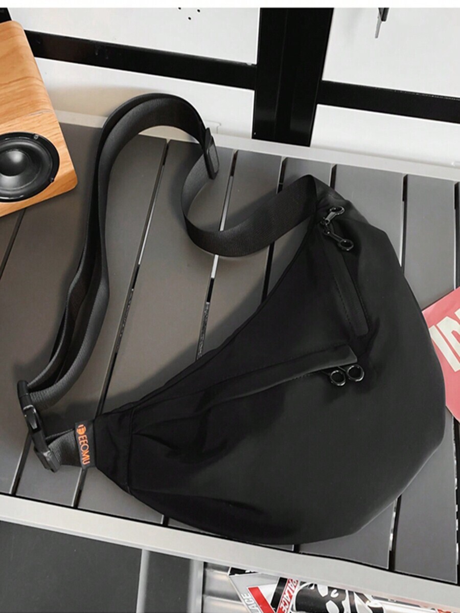 バッグ メンズ ショルダーパック ナイロン製軽量クロスボディバッグ、無地カジュアルショルダーバッグ、大学、旅行、仕事に最適、スリン拍卖