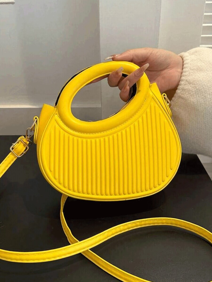 バッグ レディース ハンドバッグ ファッショナブルクラシックニッチデザイン優雅な通勤デートショルダークロスボディバッグ ストライプ拍卖