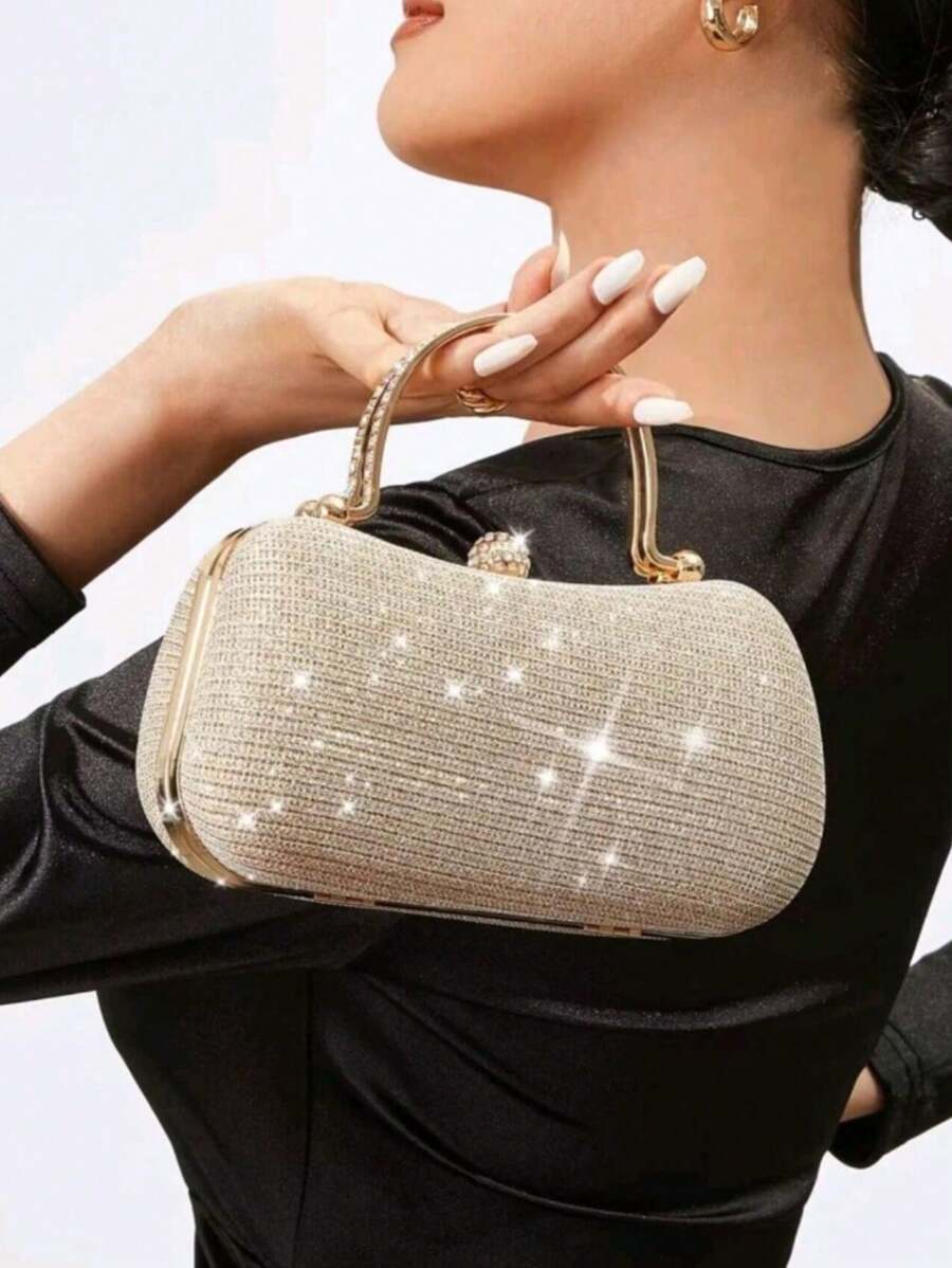バッグ レディース ハンドバッグ 華やかでラグジュアリーなキラキラバッグ レディースクラッチバッグ パール装飾 スパンコール ミニ拍卖