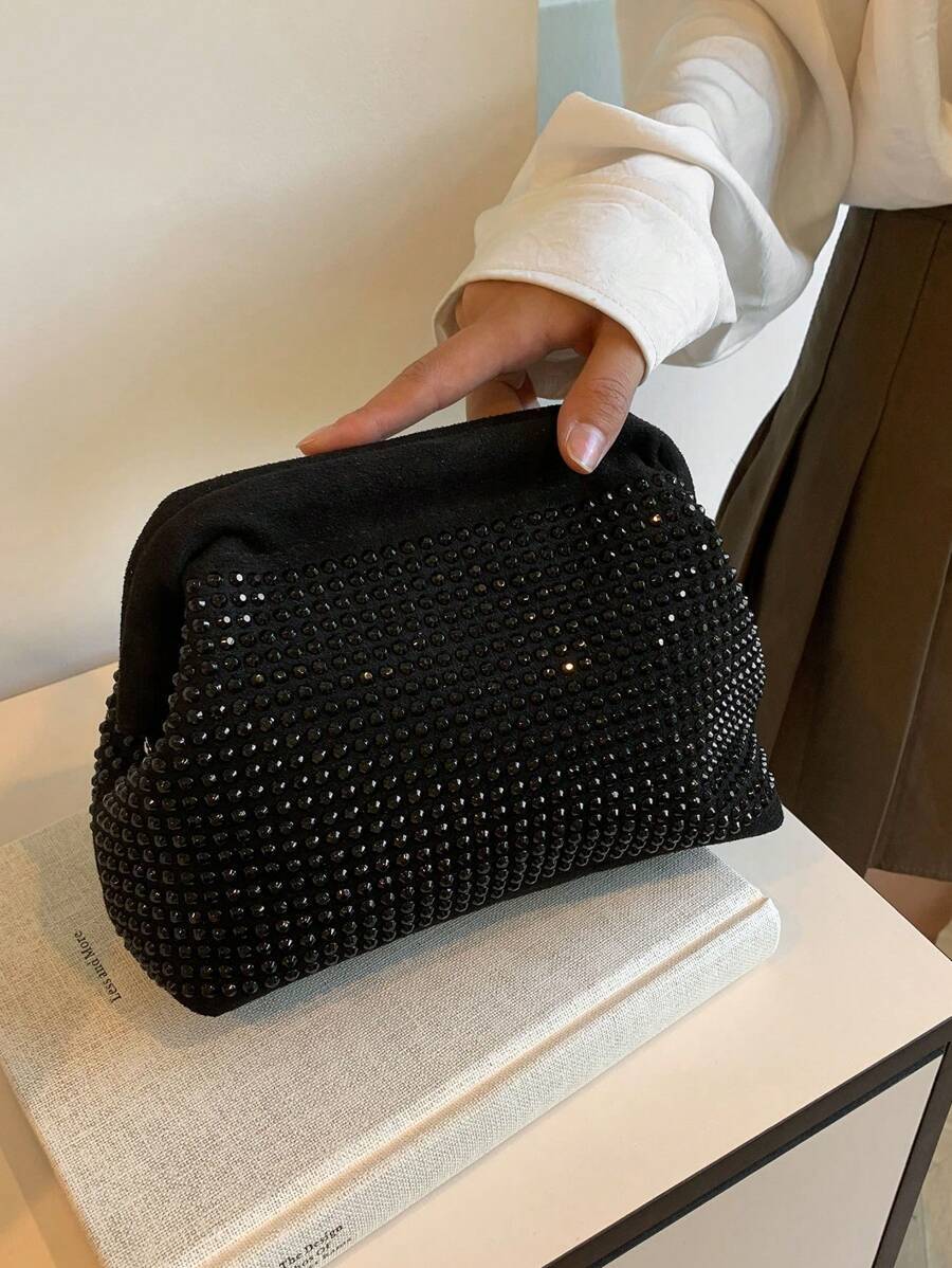 バッグ レディース クラッチバッグ ラインストーンデコレーション クラッチバッグ マルチファンクション ハンドバッグ&コスメオーガ拍卖