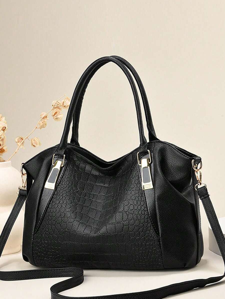 バッグ レディース トートバッグ クロコダイルパターン ファッション レディース 大容量トートバッグ、母の日ギフトにおすすめ、母の拍卖