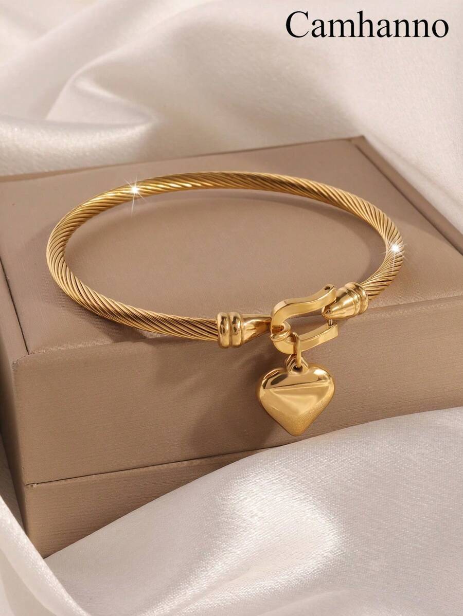 ジュエリー レディース ブレスレット バングル ステンレス鋼ラブブレスレット 1個 ファッション ライトラグジュアリー デザイン拍卖