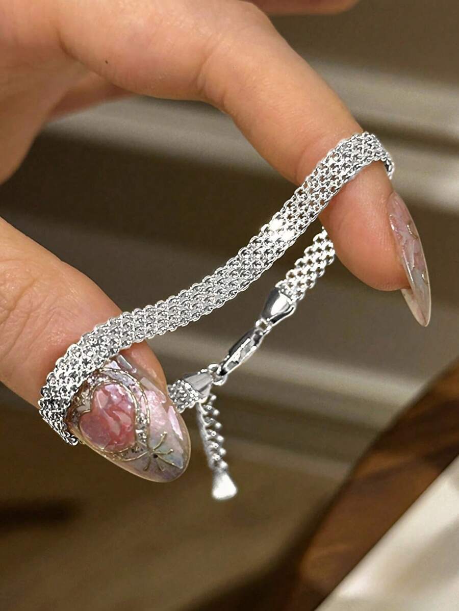 ジュエリー レディース ブレスレット チェーン 925スターリングシルバー ゴールデンドラゴンタンクブレスレット 4列 男女兼用拍卖