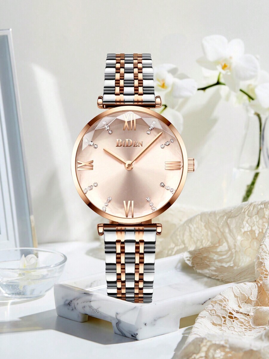 腕時計 レディース クォーツ 1個 エレガントなレディース腕時計、最高級レディース腕時計、ステンレススチール製ソリッドベルト、防水拍卖