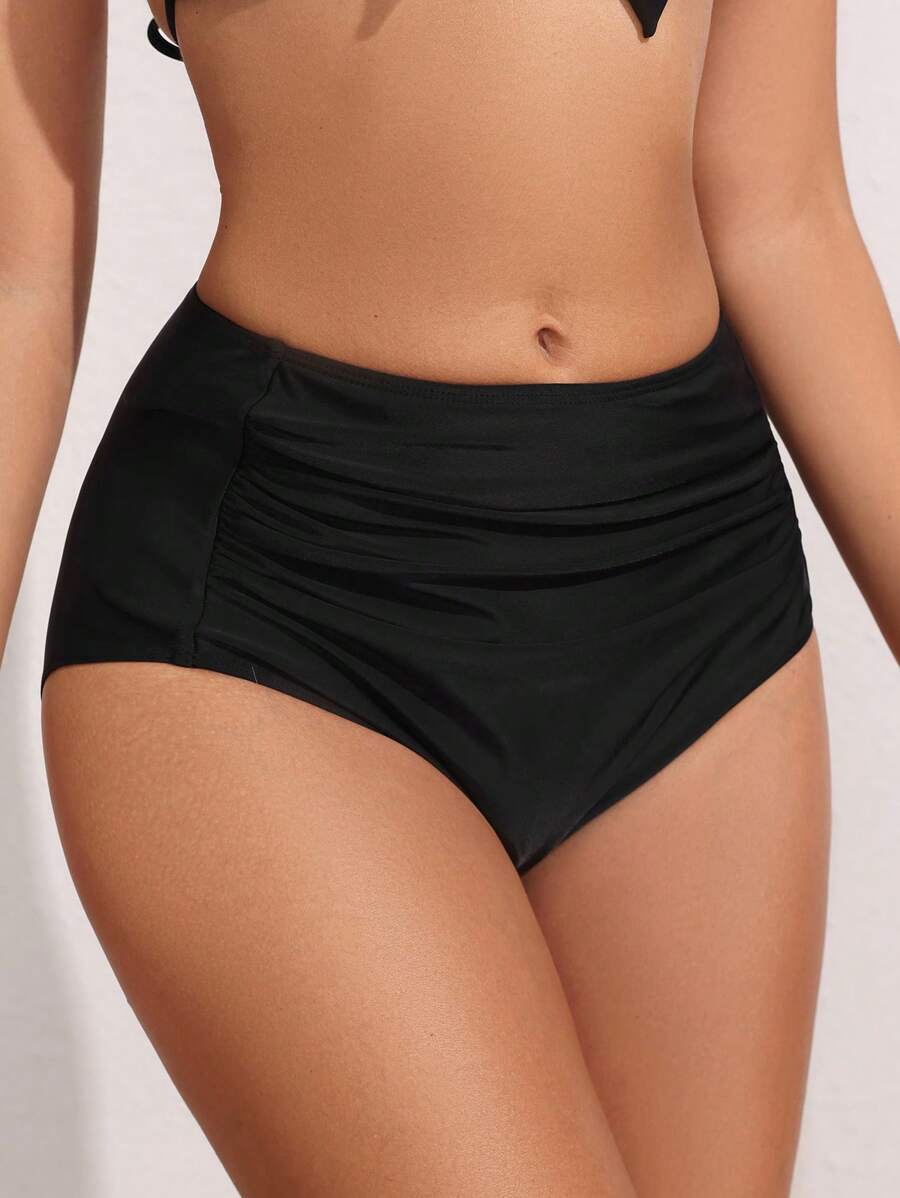 レディース 水着 ボトムス 女性用夏のビーチ ハイウエスト 加工ビキニボトム拍卖