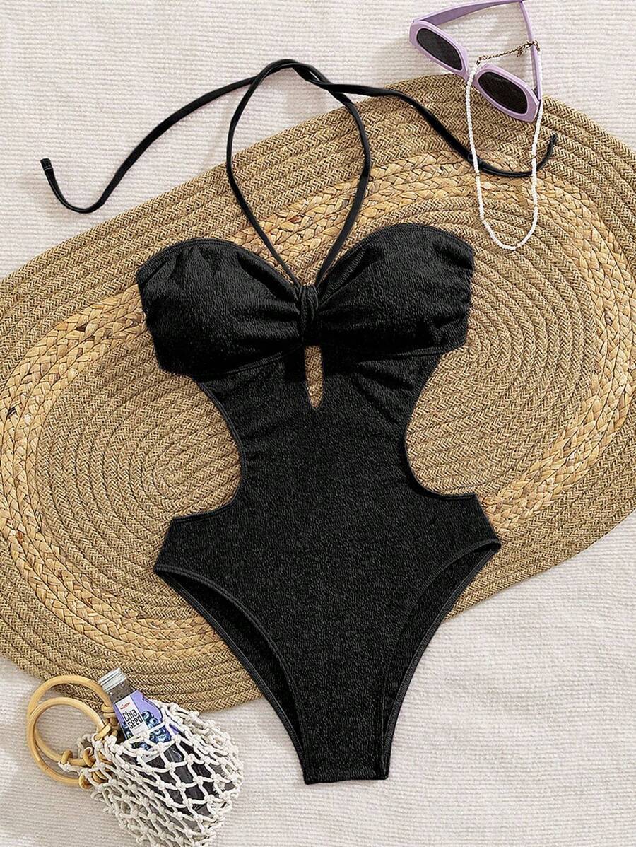 レディース 水着 ワンピース 女性用 新しいスタイル ヨーロッパ・アメリカ風 オープンバック ホルターネック セクシー ワンピース拍卖