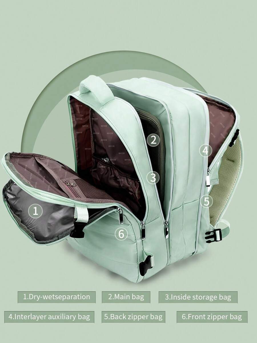 バッグ メンズ バックパック 真空圧縮バックパック - 大容量 拡張可能なトラベルバックパック、航空会社承認、ウィークエンダーバッ拍卖