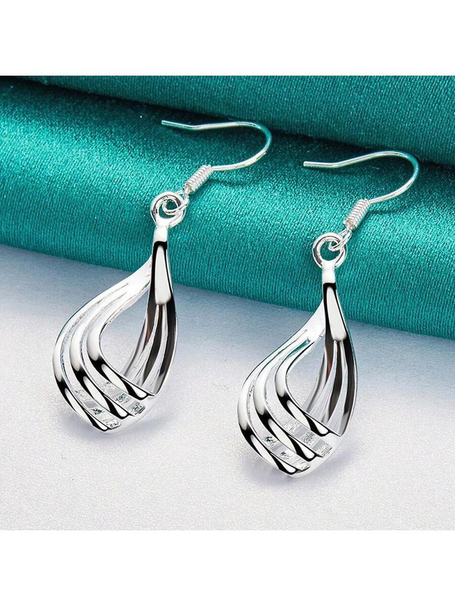 ジュエリー レディース イヤーアクセサリー 925スターリングシルバーメッキピアス ファッションジュエリー エレガントな女性 チャ拍卖