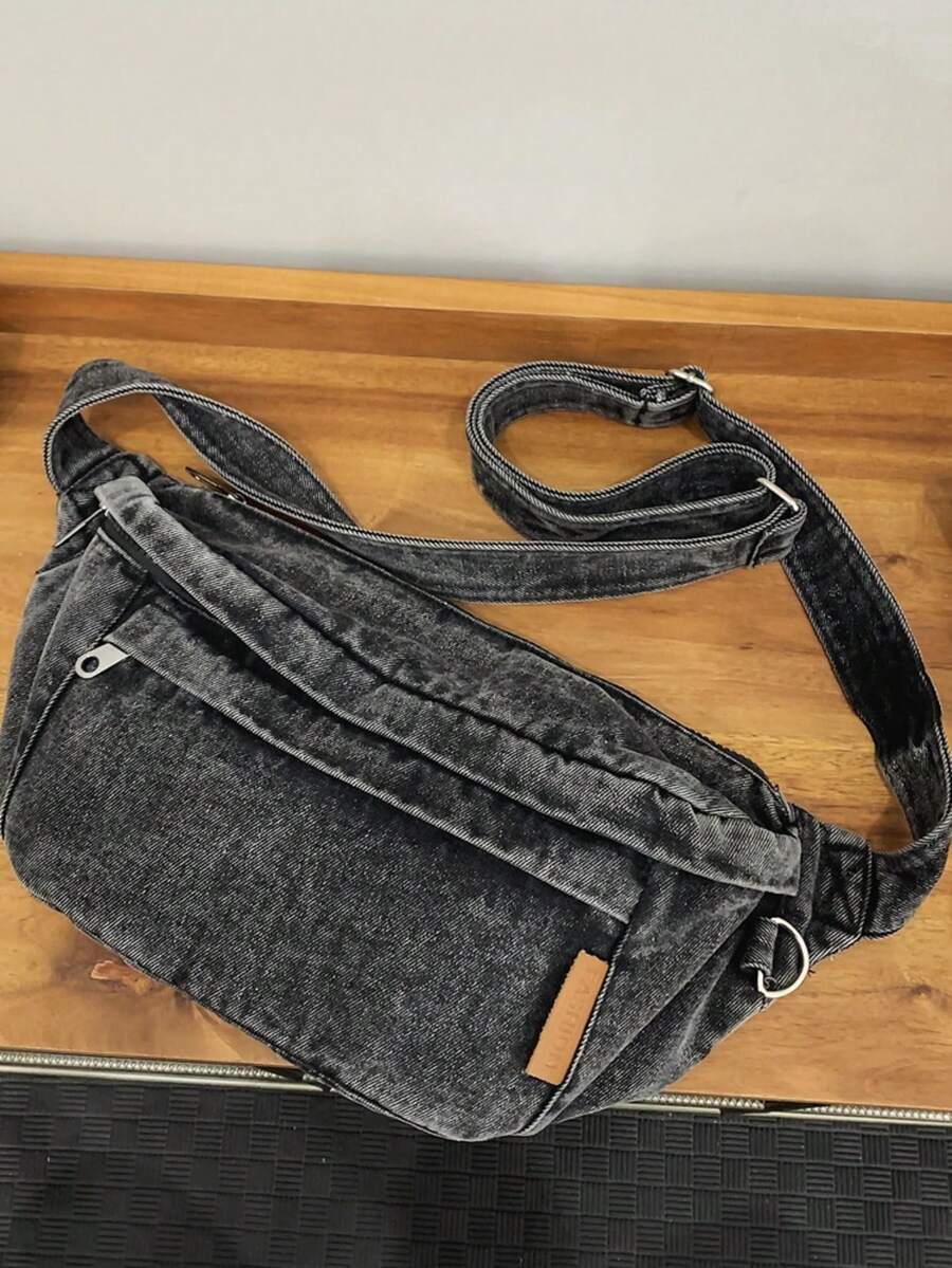 バッグ レディース ウエストバッグ 大容量 ブレストバッグ ボーイズデニム クロスボディ ライディングバッグ レディース 韓国版拍卖