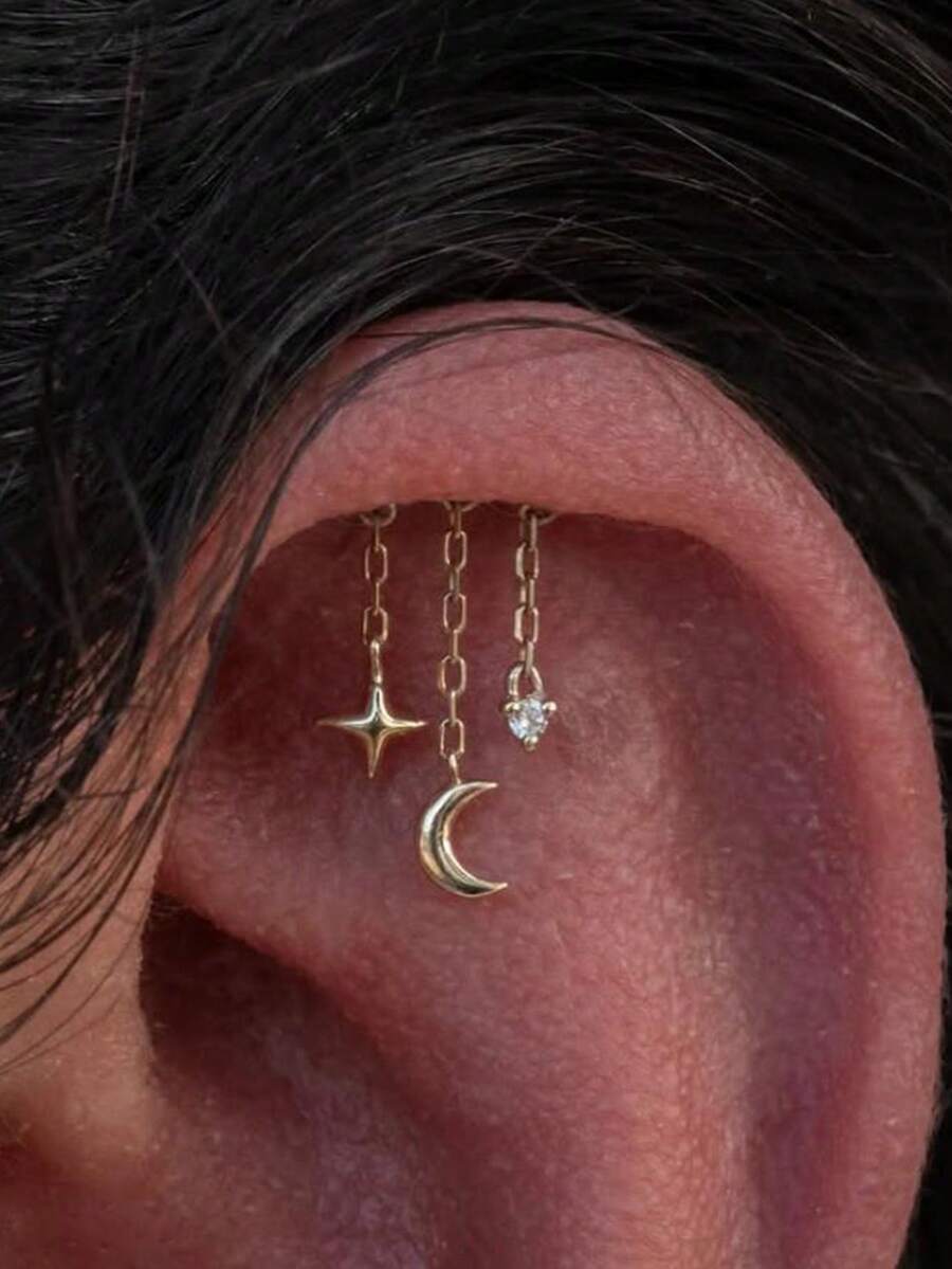 ジュエリー レディース イヤーアクセサリー 1個 925スターリングシルバータッセル カイト スタッズ フラットバック カルティラ拍卖