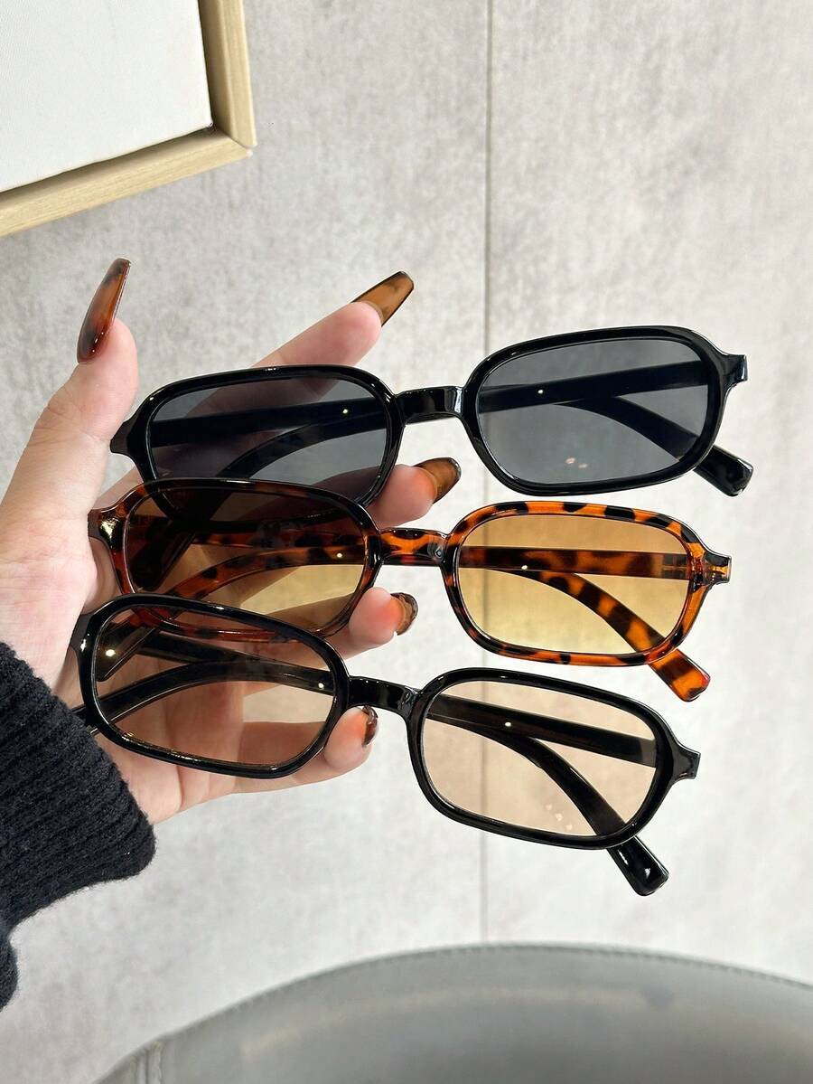 アクセサリー レディース アイアクセサリー セット レオパード柄プラスチックマルチカラー幾何学柄クラシックなフルフレームレディース拍卖