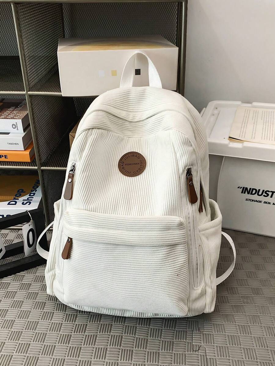 バッグ メンズ バックパック コーデュロイ リュックサック 小型 大学/高校/通学用 軽量カジュアル 14インチノートパソコン対応拍卖