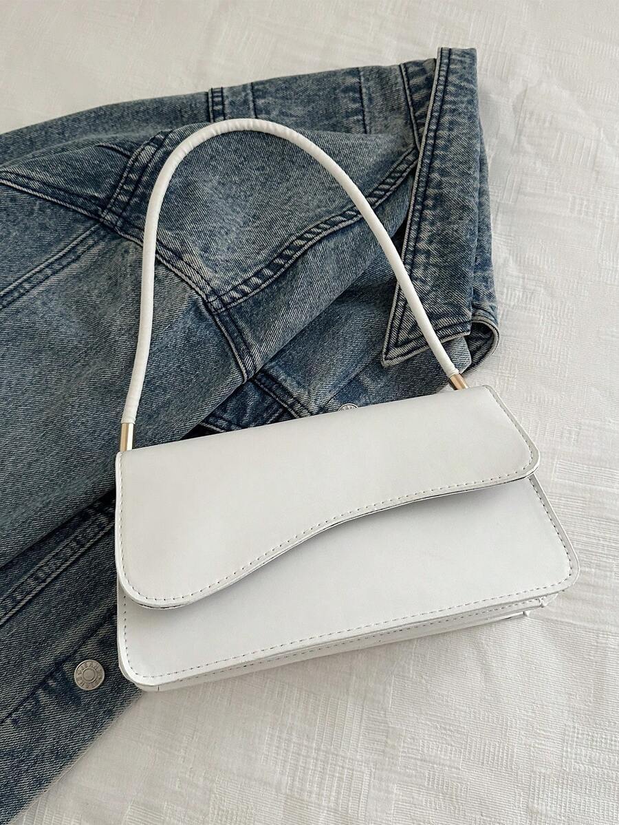 バッグ レディース ショルダーバッグ ファッションソリッドカラー アシンメトリー フラップ レトロ ミニマリスト エレガントショル拍卖