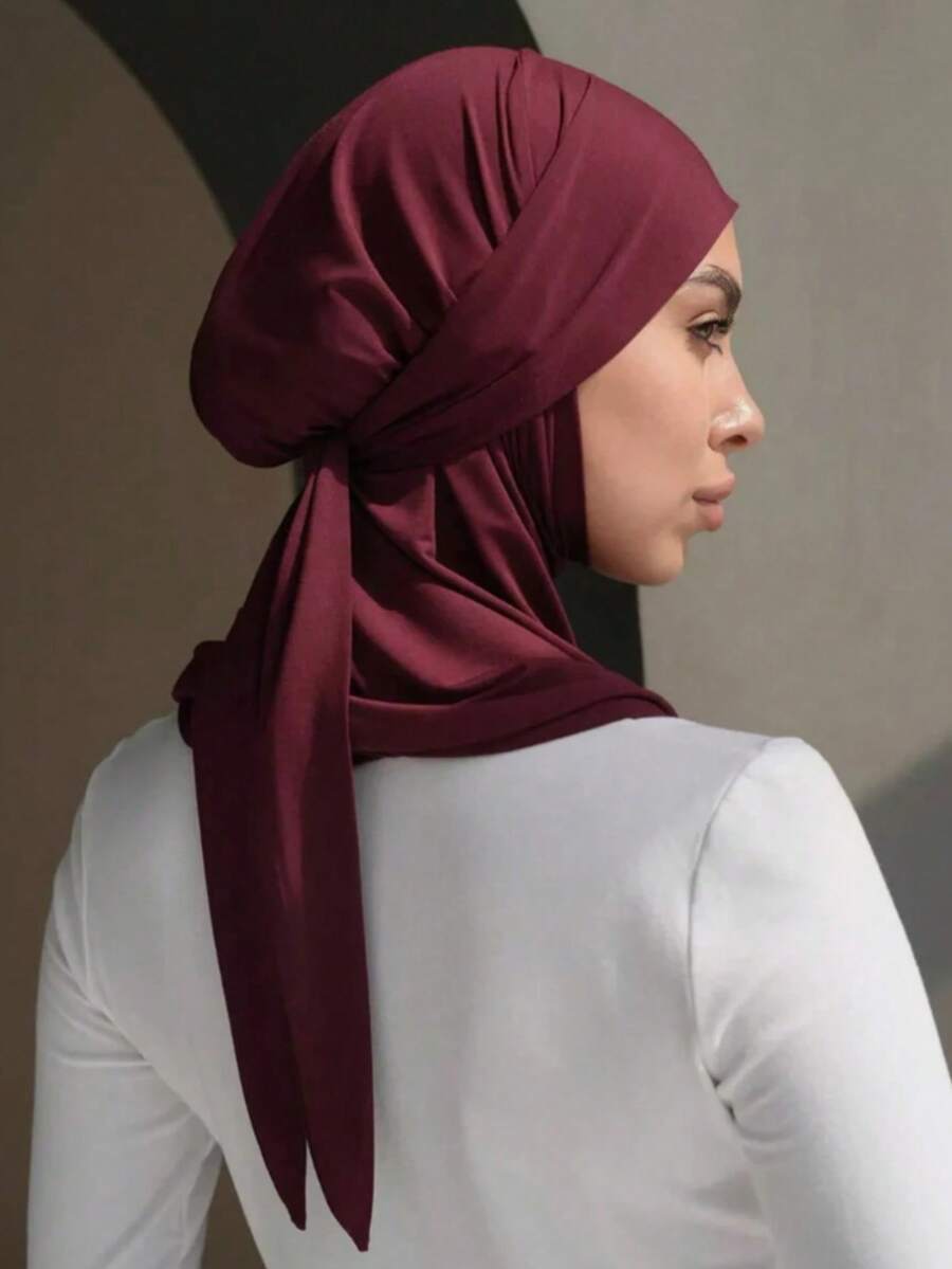 アクセサリー レディース スカーフ 1個 レディース 無地 バラクラバ 伸縮性のある後ろ紐 ヘッドスカーフ ネックウォーマー エラ拍卖