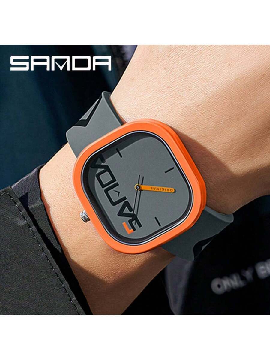 腕時計 メンズ クォーツ ブランド ファッションスポーツクォーツ腕時計 メンズ ラグジュアリーカジュアル防水シリコンベルトメンズ時拍卖