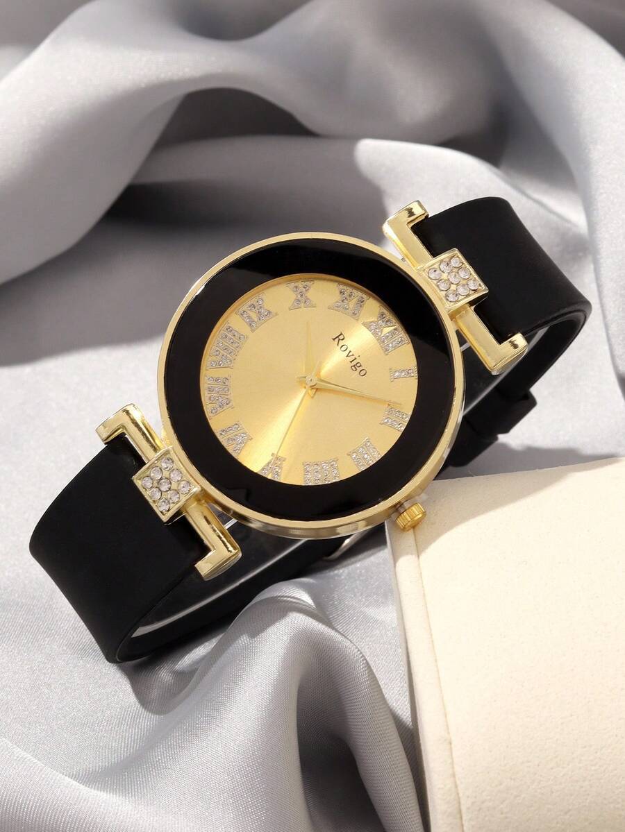 腕時計 レディース クォーツ ファッショナブルで女性らしい丸型テープクォーツ腕時計、多用途な丸型デジタルダイヤル、デイリーウェア、拍卖