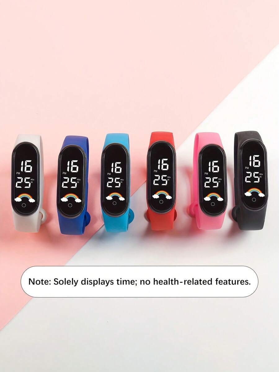 腕時計 レディース セット 6個 マルチカラー タッチスクリーン 電子リストバンド、女性ファッショナブル 電子腕時計ギフトセット拍卖