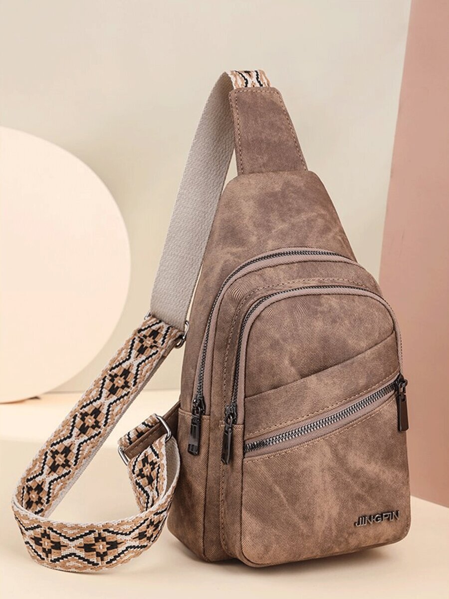 バッグ レディース ウエストバッグ 新作ファッション、クラシックで多用途の無地レトロPUウォータープルーフ素材マルチレイヤーショル拍卖