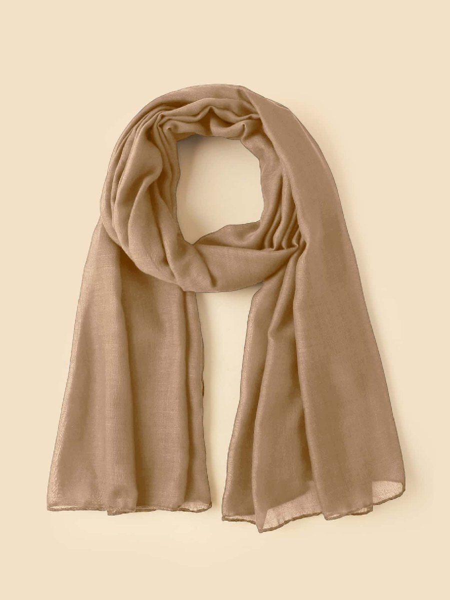 アクセサリー レディース スカーフ 1個 無地ロングスカーフ、ヒジャブ/ヘッドカバーとしての着用、モスクでのショール用に適していま拍卖