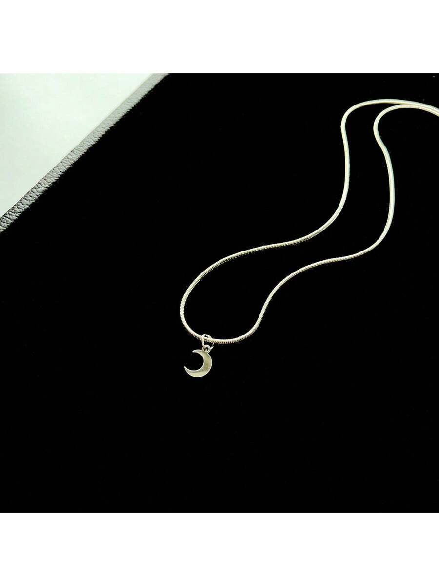 ジュエリー メンズ ネックレス 1個 ミニマリストスタイリッシュ ステンレス鋼 シルバー スネークボーン クロス スター ペンダン拍卖