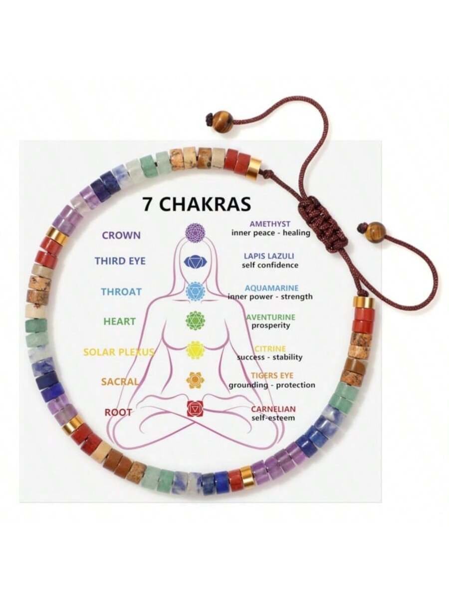 ジュエリー メンズ ブレスレット 女性用チャクラブレスレット、クリスタルとヒーリングストーン、クリスタルブレスレット、女性用ヒーリ拍卖