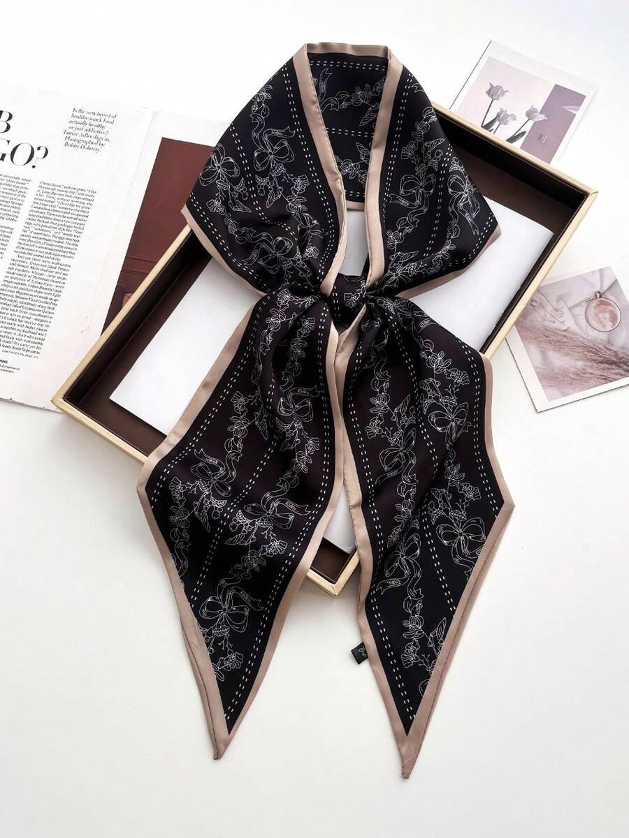 アクセサリー レディース スカーフ 1個 両面馬柄プリント レディース サテンスカーフ、ドレス、ショーツ、ベルト、バッグ、帽子、リ拍卖