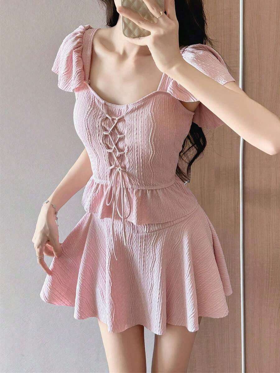 レディース 水着 ビキニセット 水着 ワンピース レディース つのセット 体型カバー ハイウエスト露出控えめ おしゃれ 夏 かわい拍卖