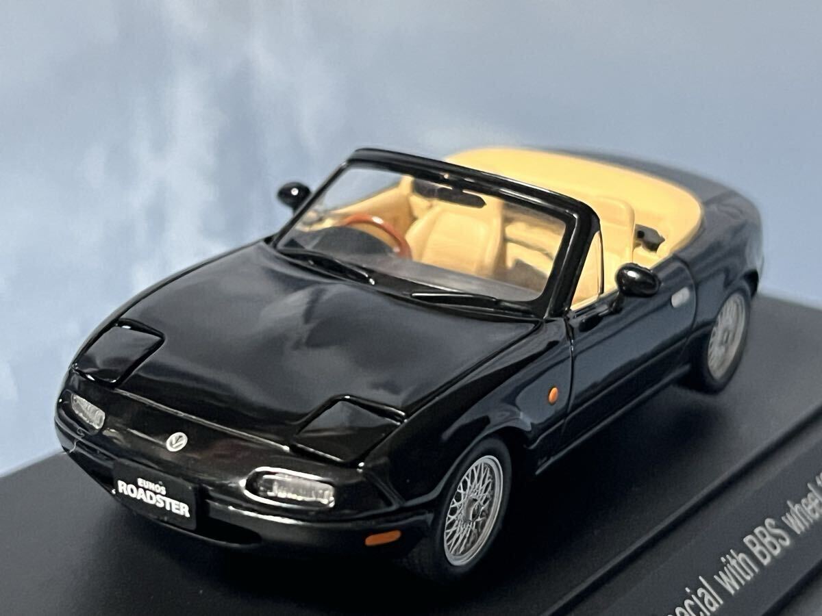 エブロ製 ユーノス ロードスター スペシャル BB S ホイール  黒  1/43拍卖
